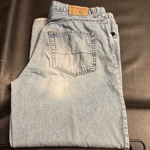 Aeropostale Men's Denim Baggy Jeans in Light Blue